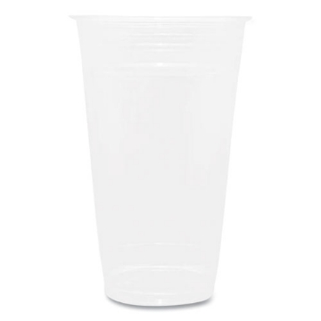 Picture of PET Plastic Cups, 24 oz, Clear, 600/Carton