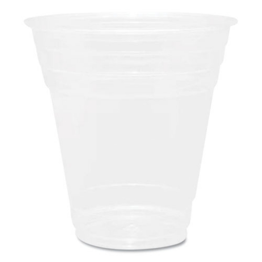 Picture of PET Plastic Cups, 98 mm Rim Diameter, 12 oz, Clear, 1,000/Carton