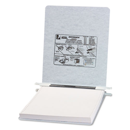 Picture of Presstex Covers With Storage Hooks, 2 Posts, 6" Capacity, 9.5 X 11, Light Gray