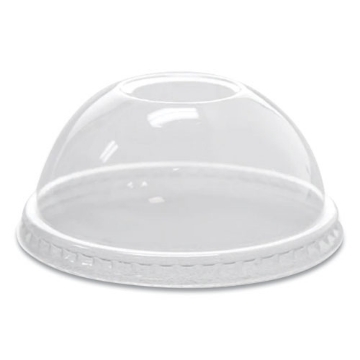 Picture of PET Lids, Fits 8 oz to 10 oz Cold Cups, Dome Lid, Clear, 1,000/Carton