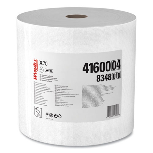 Picture of X70 Cloths, Jumbo Roll, Perf., 12.4 x 12.2, White, 870 Towels/Roll