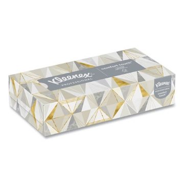 Picture of White Facial Tissue, 2-Ply, White, Pop-Up Box, 125 Sheets/box