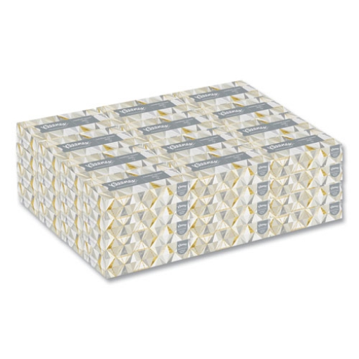 Picture of White Facial Tissue for Business, 2-Ply, White, Pop-Up Box, 125 Sheets/Box, 48 Boxes/Carton