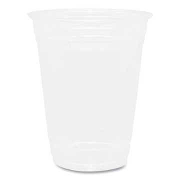 Picture of PET Plastic Cups, 16 oz, Clear, 1,000/Carton