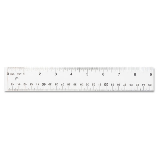 Picture of Clear Flexible Acrylic Ruler, Standard/metric, 18" Long, Clear