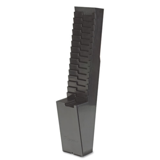 Picture of Time Card Rack, 25 Pockets, Plastic, Black