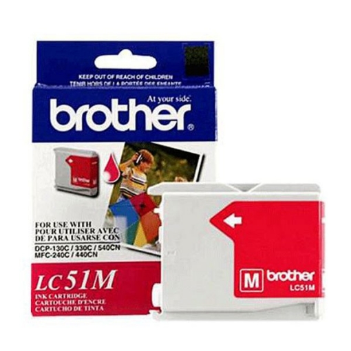 Picture of Brother LC51M Magenta Inkjet Cartridge (400 Yield)