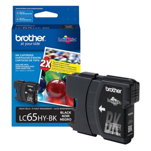 Picture of Brother LC65HYBK Black Inkjet Cartridge (900 Yield)