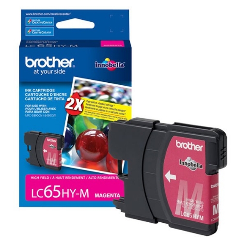 Picture of Brother LC65HYM Magenta Inkjet Cartridge (750 Yield)