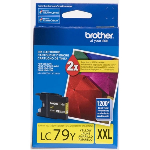 Picture of Brother LC79Y Extra High Yield Yellow Inkjet Cartridge (1200 Yield)