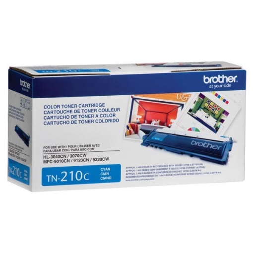 Picture of Brother TN-210C Cyan Toner Cartridge (1400 Yield)