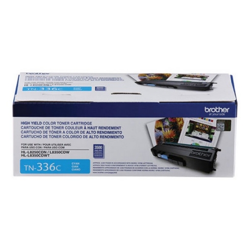 Picture of Brother TN-336c High Yield Cyan Toner Cartridge (3500 Yield)