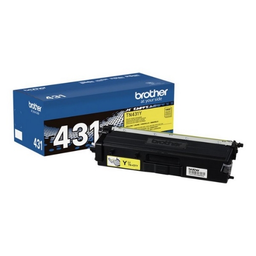 Picture of Brother TN-431Y High Yield Yellow Toner Cartridge (4000 Yield)