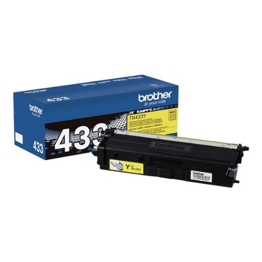 Picture of Brother TN-433Y High Yield Yellow Toner Cartridge (4000 Yield)