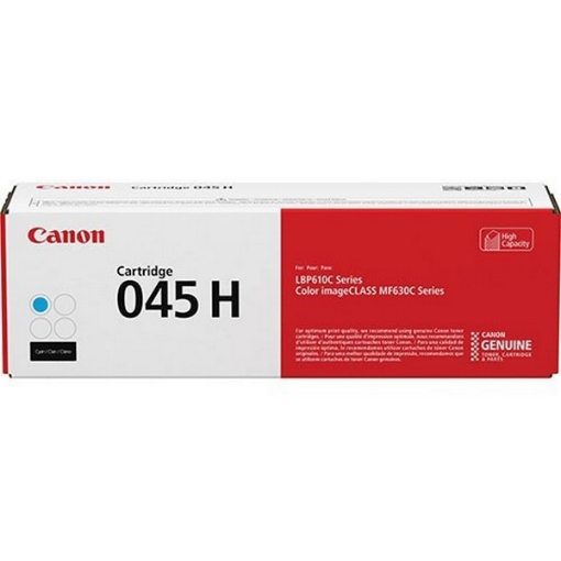 Picture of Canon 1245C001AA (Canon 045HC) High Yield Cyan Toner Cartridge (2200 Yield)