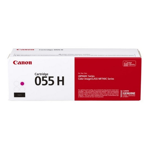 Picture of Canon 3018C001AA (Canon 055HM, CRG-055HM) High Yield Magenta Toner Cartridge (5900 Yield)