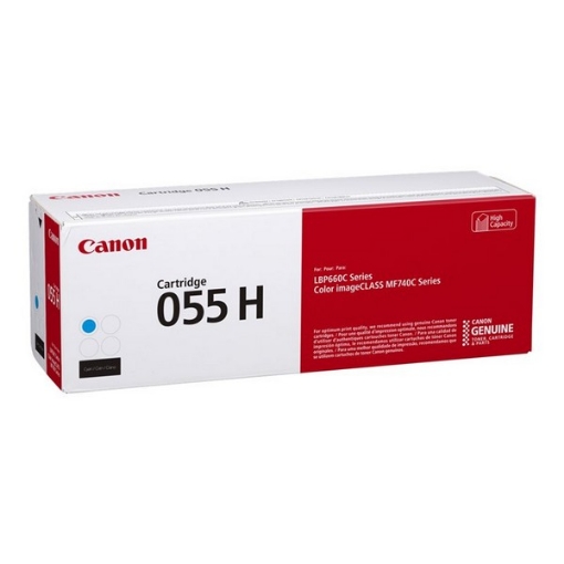 Picture of Canon 3019C001AA (Canon 055HC, CRG-055HC) High Yield Cyan Toner Cartridge (5900 Yield)