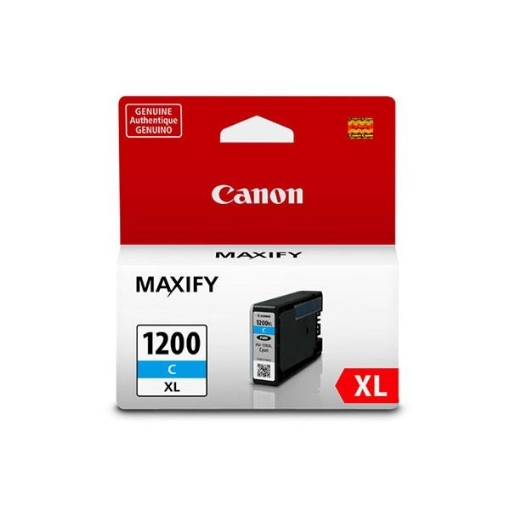 Picture of Canon 9196B001 (PGI-1200XLC) High Yield Cyan Inkjet Cartridge (900 Yield)