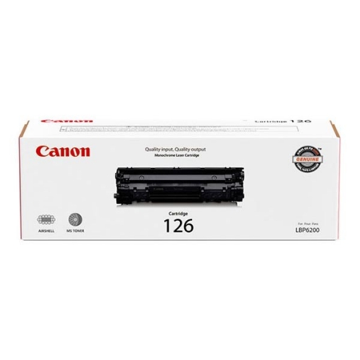 Picture of Canon 3483B001 (Canon 126BK, CRG-126BK) Black Toner Cartridge (2100 Yield)