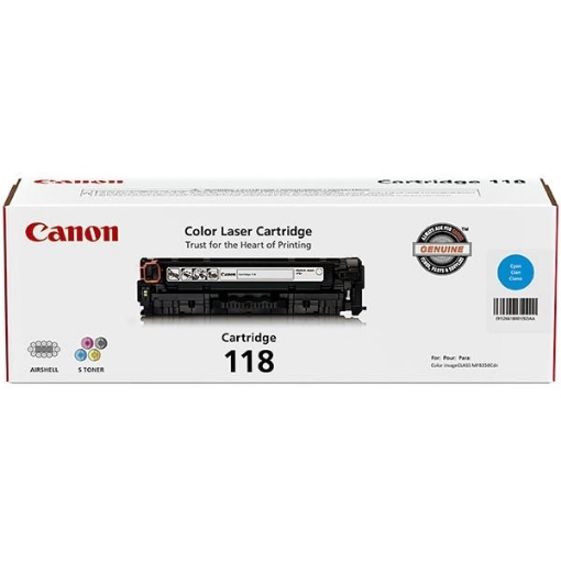 Picture of Canon 2661B001AA (Canon 118C) Cyan Toner Cartridge (2900 Yield)