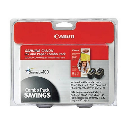 Picture of Canon 0615B009 Black Ink/Photo Paper (Combo Value Pack)