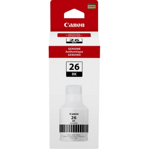 Picture of Canon 4409C001 (GI-26Bk) Black Pigment Ink Bottle (135 ml)