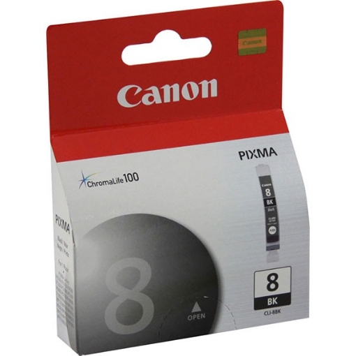 Picture of Canon 0620B002 (CLI-8BK, Canon 8) Black Inkjet Cartridge