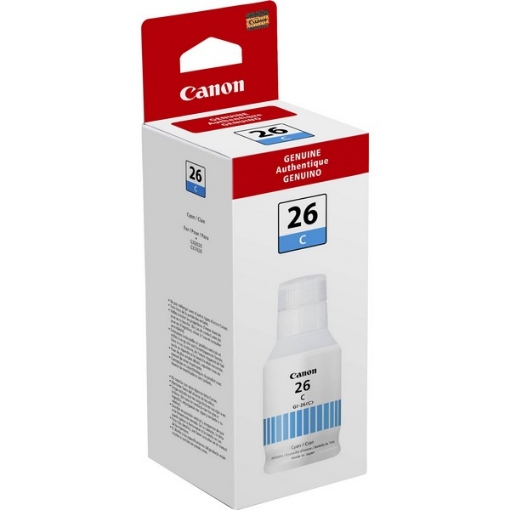 Picture of Canon 4421C001 (GI-26C) Cyan Pigment Ink Bottle (135 ml)