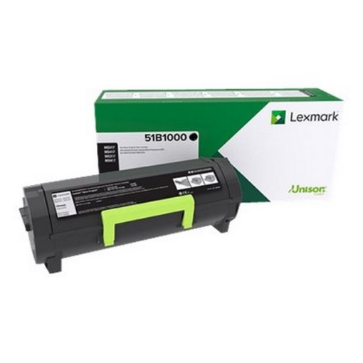 Picture of Lexmark 51B1000 Black Toner Cartridge (2500 Yield)