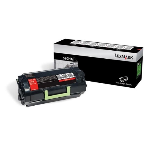 Picture of Lexmark 52D0H0G (Lexmark #520HG) High Yield Black Toner (25000 Yield)