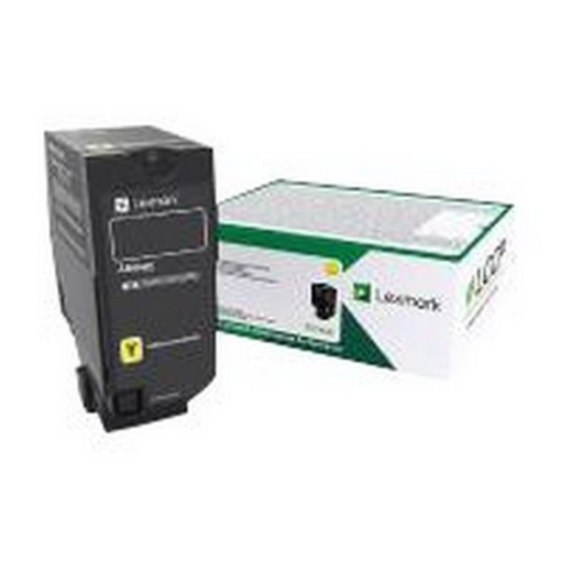 Picture of Lexmark 74C0SYG (TAA Compliant Version of 74C1SY0) Yellow Toner Cartridge (7000 Yield)