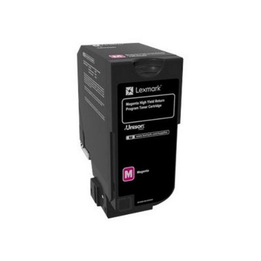 Picture of Lexmark 74C1HM0 74C0HMG) High Yield Magenta Toner Cartridge (12000 Yield)