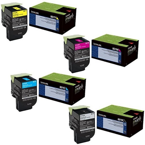 Picture of Lexmark 80C00KG (TAA Compliant Version 80C10K0) Black Toner Cartridge (1000 Yield)