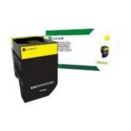 Picture of Lexmark 80C00YG (TAA Compliant Version 80C10Y0) Yellow Toner Cartridge (1000 Yield)