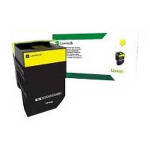 Picture of Lexmark 80C0HYG (TAA Compliant Version 80C1HY0) Yellow Toner Cartridge (3000 Yield)