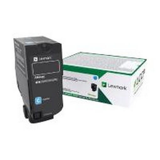 Picture of Lexmark 84C0HCG (TAA Compliant Version of 84C1HC0) High Yield Cyan Toner Cartridge (16000 Yield)