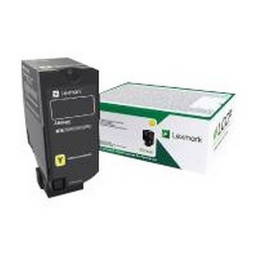 Picture of Lexmark 84C0HYG (TAA Compliant Version of 84C1HY0) High Yield Yellow Toner Cartridge (16000 Yield)