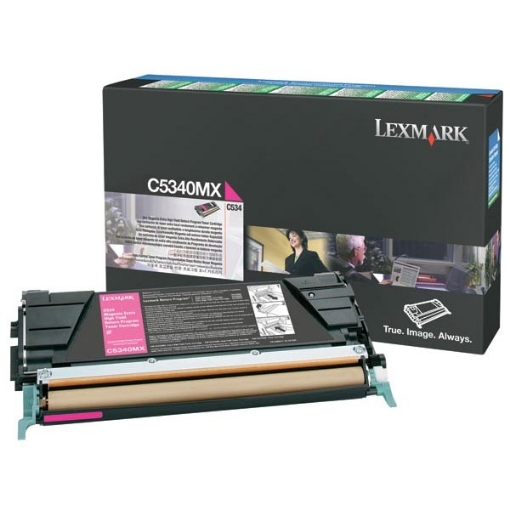 Picture of Lexmark C5340MX High Yield Magenta Laser Toner Cartridge (7000 Yield)