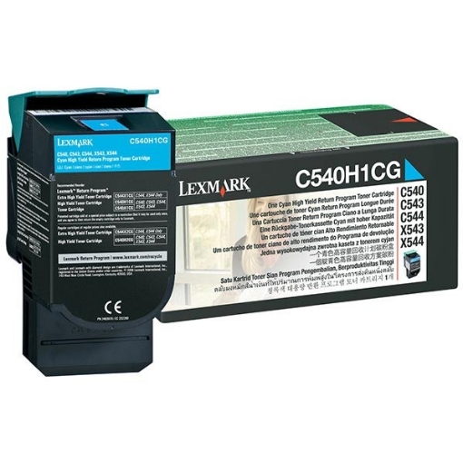 Picture of Lexmark C540H1CG Cyan Toner (2000 Yield)