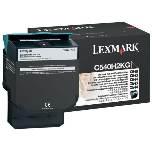 Picture of Lexmark C540H2KG Black Toner Cartridge (6000 Yield)