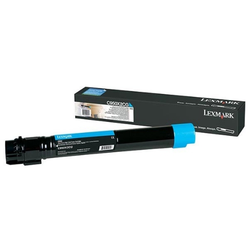 Picture of Lexmark C950X2CG Extra High Yield Cyan Toner Cartridge (22000 Yield)