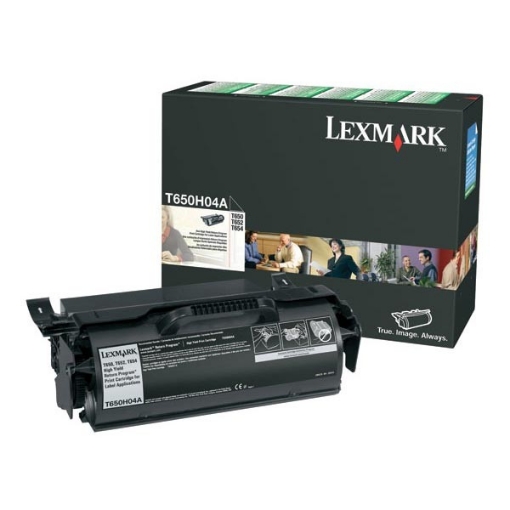 Picture of Lexmark T650H04A Black Print Cartridge (25000 Yield)