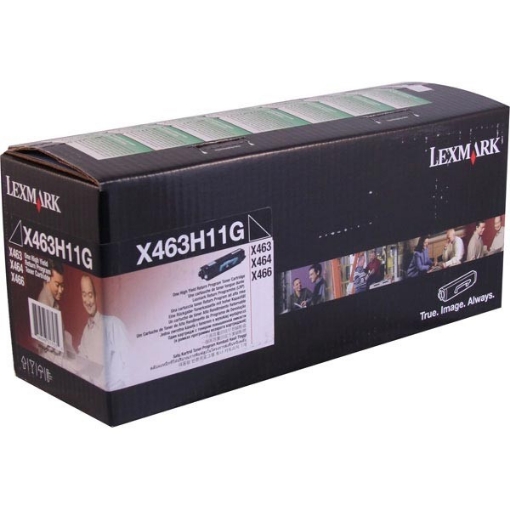 Picture of Lexmark X463H11G Black Toner Cartridge (9000 Yield)