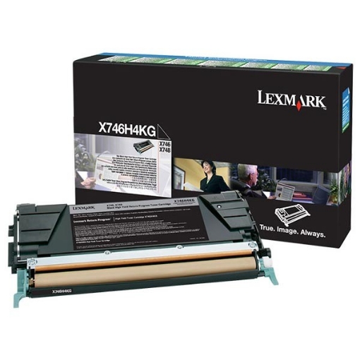 Picture of Lexmark X746H4KG High Yield Black Toner (12000 Yield)