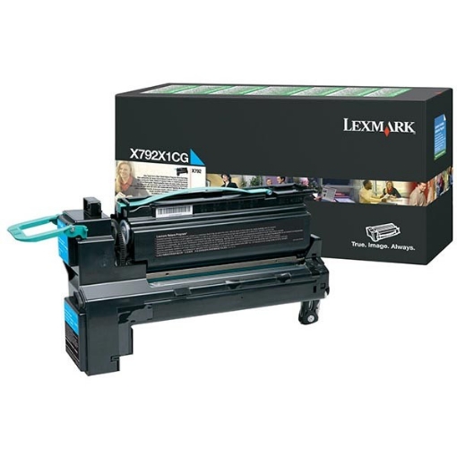 Picture of Lexmark X792X1CG (X792X2CG) Extra High Yield Cyan Toner (20000 Yield)