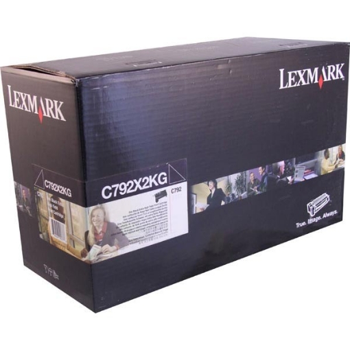 Picture of Lexmark C792X2KG Extra High Yield Black Toner Cartridge (20,000 Yield)