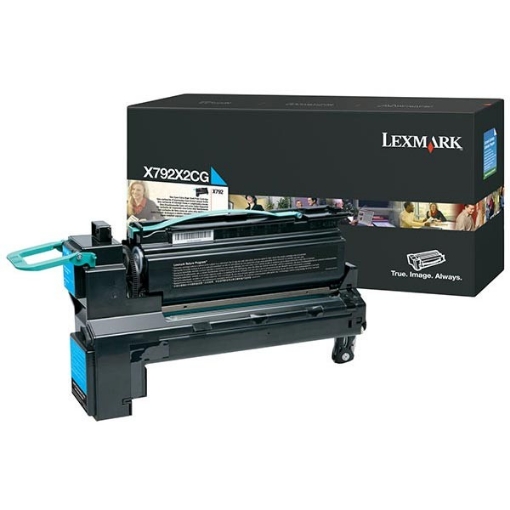 Picture of Lexmark X792X2CG Extra High Yield Cyan Toner Cartridge (20,000 Yield)