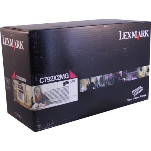 Picture of Lexmark C792X2MG Extra High Yield Magenta Toner Cartridge (20,000 Yield)