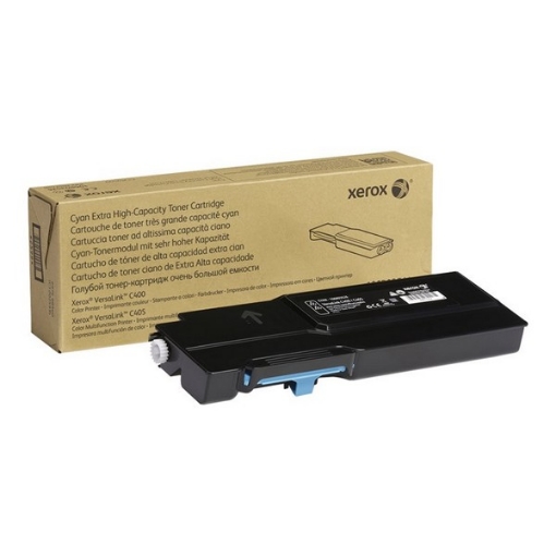 Picture of Xerox 106R03526 Extra High Yield Cyan Toner Cartridge (8000 Yield)