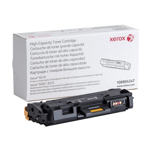 Picture of Xerox 106R04347 (106R4347) High Yield Black Toner Cartridge (3000 Yield)